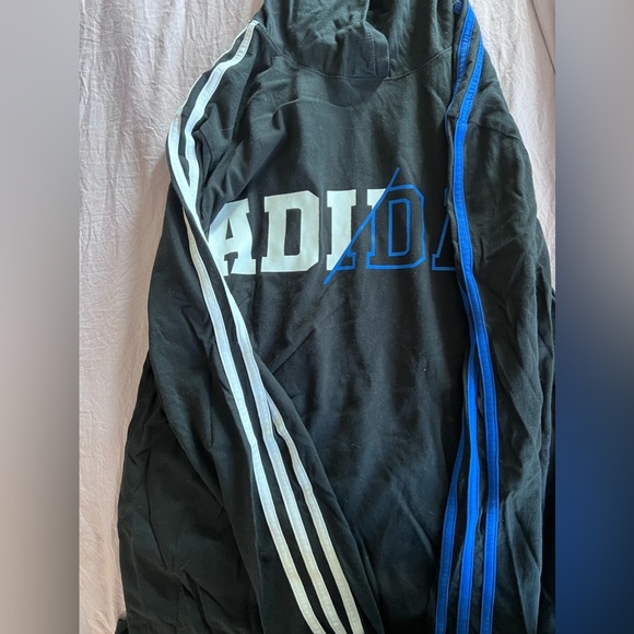Adidas blue and white hoodie size 14/16 Large - Picture 2 of 3